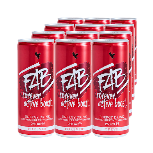 FAB Forever Active Boost™. Napój energetyzujący z dodatkiem witamin, tauryny i inozytolu. 12x250 ml