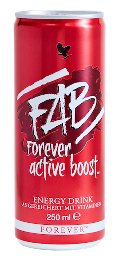 FAB Forever Active Boost™. Napój energetyzujący z dodatkiem witamin, tauryny i inozytolu. 12x250 ml