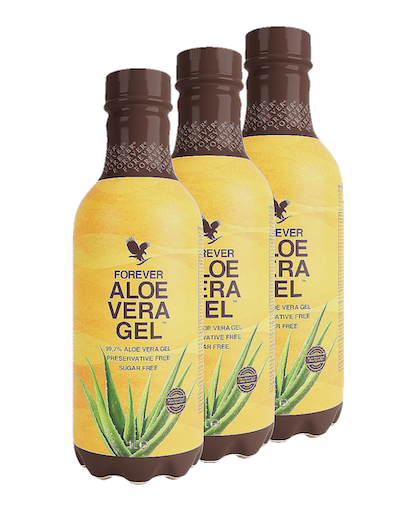 Trójpak Forever Aloe Vera Gel™. Trójpak soku z miąższem z liści aloesu wzbogacony witaminą C. 3x1 litr