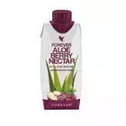 Trójpak Forever Aloe Berry Nectar mini™. Trójpak (3 x 330 ml) nektaru z miąższem z liści aloesu o smaku jabłkowo-żurawinowym wzbogacony witaminą C (73433) (1)