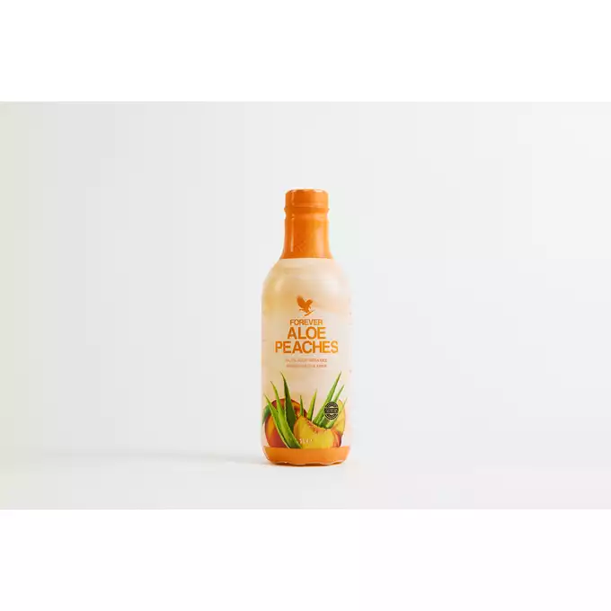 Forever Aloe Peaches™. Nektar z miąższem z liści aloesu o smaku brzoskwiniowym wzbogacony witaminą C (877)