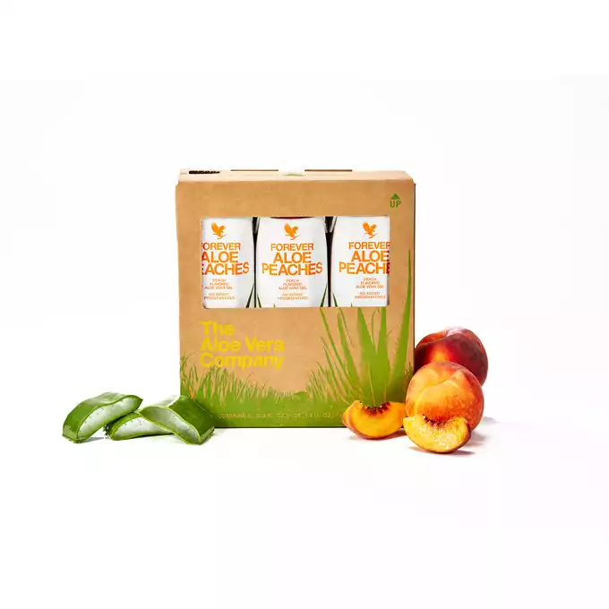 [Zestaw] Trójpak Forever Aloe Peaches™. Trójpak (3 x 1 litr) nektaru z miąższem z liści aloesu o smaku brzoskwiniowym wzbogacony witaminą C (7773)